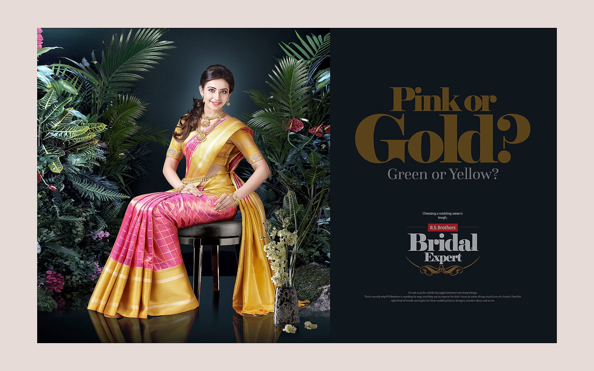 rsbrothersbride ,bridalcollection ,bridalwear ,pattusaree ,rakulpreet ,rakulinpattu ,rsbridalexpert ,rsbrothershyderabad ,pinkpattusaree ,pinktraditinalsaree ,treaditionalwear ,goldkanjivaram ,kanijivaraminhyderabad