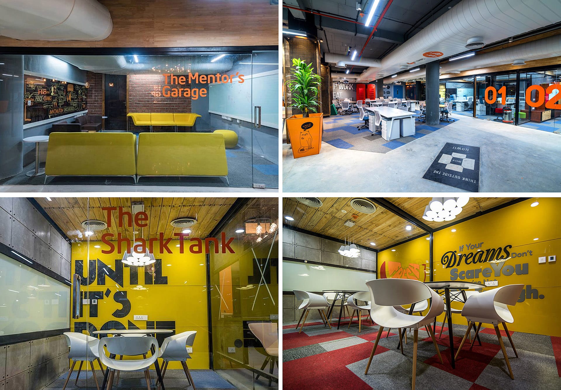 thubinteriors, coolestofficesinhyderabad, stylishinteriors, theden